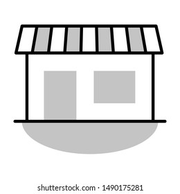 store thin line vector icon