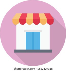 store vector flat colour icon 