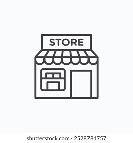 Store vector flat icon set.eps