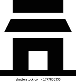store vector glyph flat icon 
