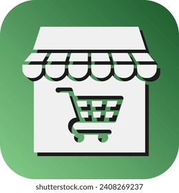 Store Vector Glyph Gradient Background Icon For Personal And Commercial Use.
