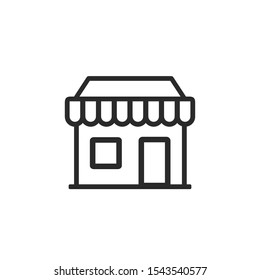 Store Vector Graphics Outline Icon