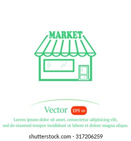 Store vector icon.