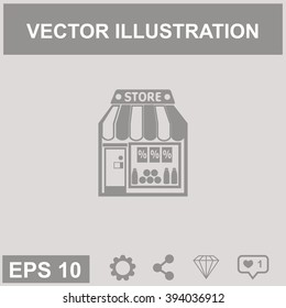 Store vector icon. 