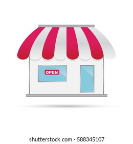 Store vector icon illustration