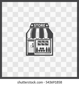 Store vector icon. Isolated illustration. Business picture.