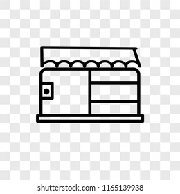 Store vector icon isolated on transparent background, Store logo concept