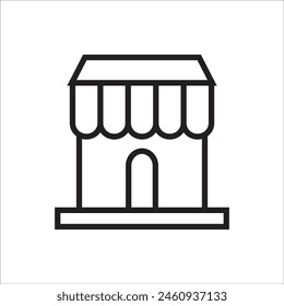 store vector icon line new