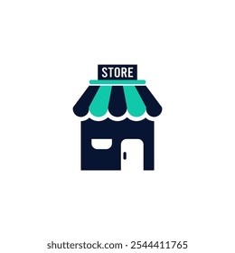 store vector icon vector. Marketplace icon.
