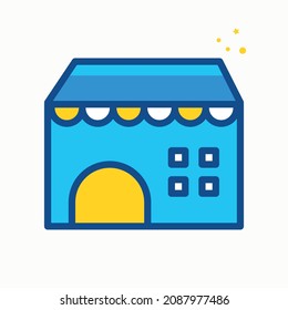 store vector icon, shop, retail symbol. Modern,simple flat vector illustration for web site or mobile app