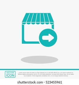 Store vector icon. Shopping sign. Online buying symbol. 