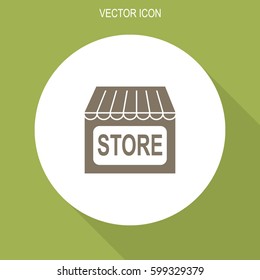 Store vector icon. Shopping sign. Online buying symbol.