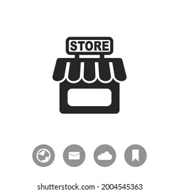 Store vector icon. Shopping web icon. Online buying symbol. Shop sign icon.