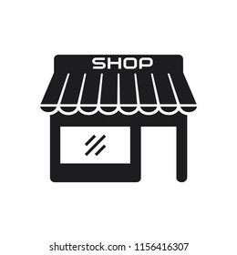 store vector icon in trendy flat style 