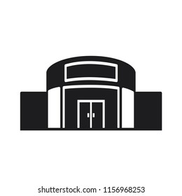 store vector icon in trendy flat design 