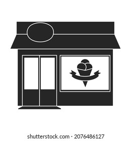 Store vector icon.Black vector icon isolated on white background store.