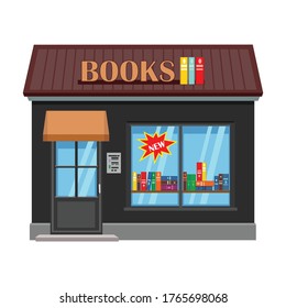 Store vector icon.Cartoon vector icon isolated on white background store.
