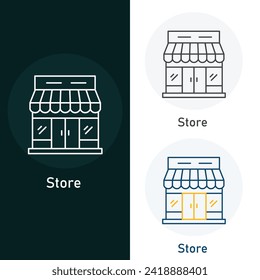 Store Vector Illustration Icon Design