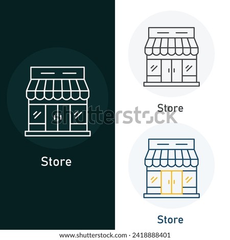 Store Vector Illustration Icon Design