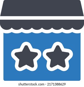 store Vector illustration on a transparent background. Premium quality symmbols. Glyphs vector icons for concept and graphic design.