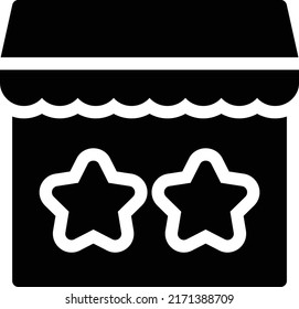 almacenar la ilustración vectorial en un fondo transparente. Símbolos de calidad superior. Iconos vectoriales de glifos para diseño de conceptos y gráficos.