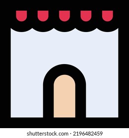 Store Vector illustration on a transparent background.Premium quality symmbols.Stroke vector icon for concept and graphic design.