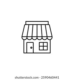 Store vector line icon icons design