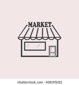Store web icon. Isolated illustration