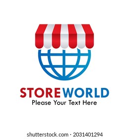 Store world logo template illustration