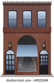 Storefront, building exterior. Highly detailed. Separately grouped. Easy edition.