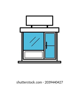 Designvorlage für Schaufenster-Symbol einzeln