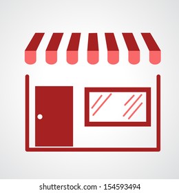 storefront icon isolated on white background