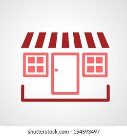 storefront icon isolated on white background