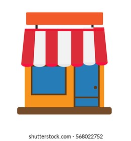 storefront icon on white background. storefront sign.