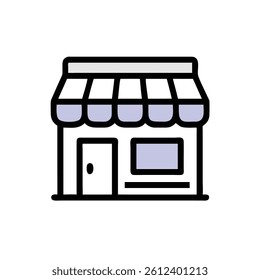 storefront icon vector illustration new style