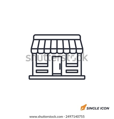 Storefront icon vector illustration. Storefront symbol isolated on white background