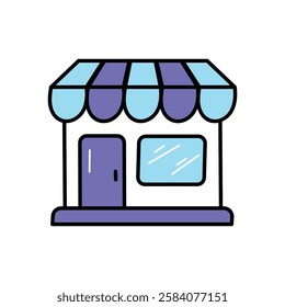 Storefront icon vector stock illustration