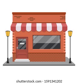 Storefront vector design illustration isolated on white background