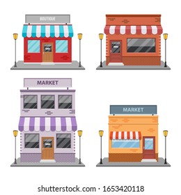 Storefront vector design illustration isolated on white background