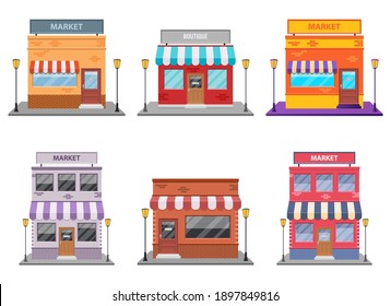 Storefront vector design illustration isolated on white background