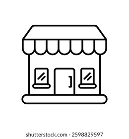 Storefronts icon vector stock illustration