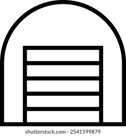 storehouse icon. Thin linear style design isolated on white background
