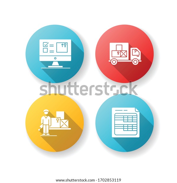 Storekeeping Inventory Tracking System Flat Design Stock Vector ...