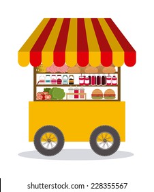 Stores design over white background,vector illustration