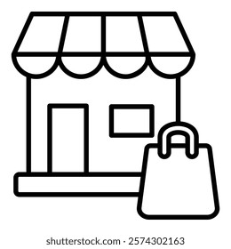 Stores Icon Element For Design