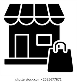 Stores Icon Element For Design