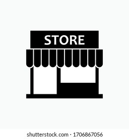Stores Icon. Shop Symbol. Retail Sign. Market Illustration. E Commerce Label - Vector.