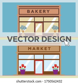 Stores and Shop Facades vector eps 10