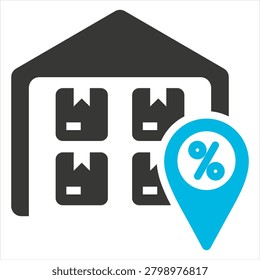 Storewide Single Glyph Blue Grey Icon