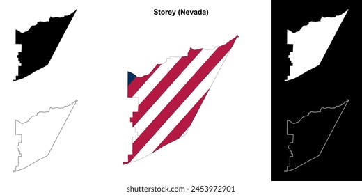 Story County (Nevada) Outline-Kartenset